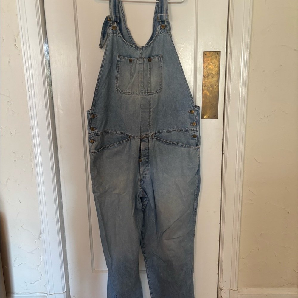 Marithe Francois Girbaud Stone Washed Denim Overalls